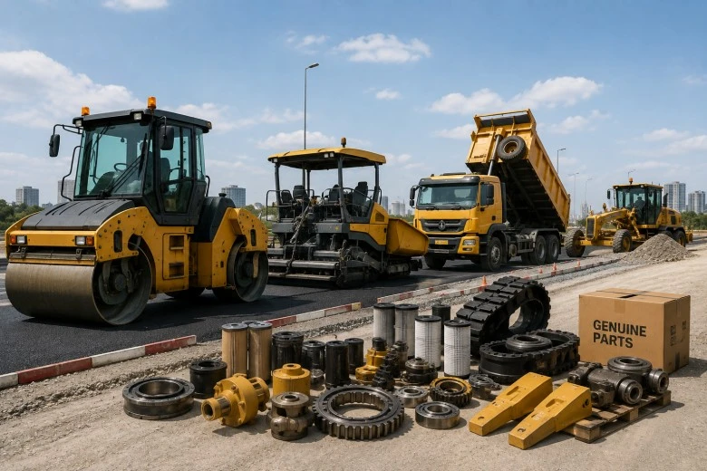 Suporte de pe&ccedil;as de m&aacute;quinas rodovi&aacute;rias