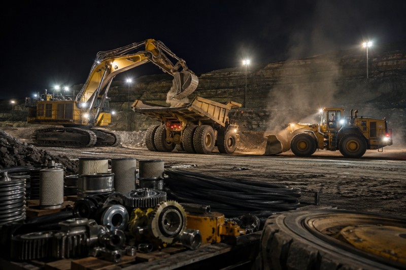 Fornecimento de peças sobressalentes para frota de mineração